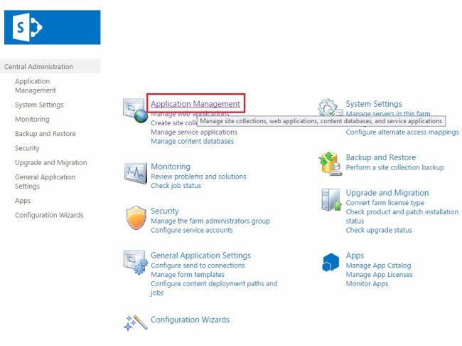 application management